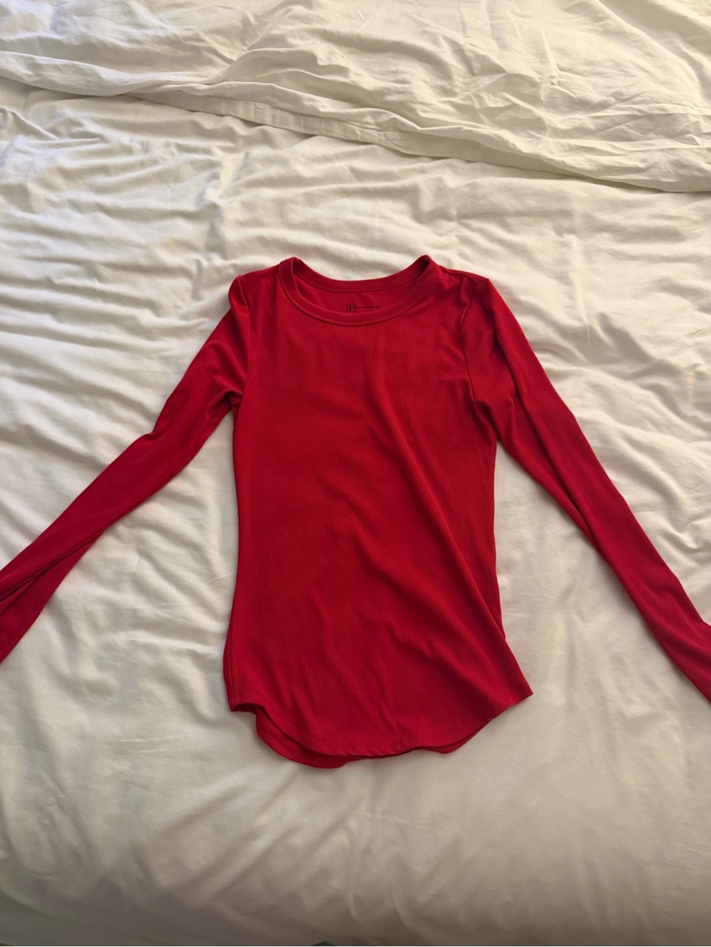 No Boundaries Red Long-Sleeve Crewneck Top for Kids